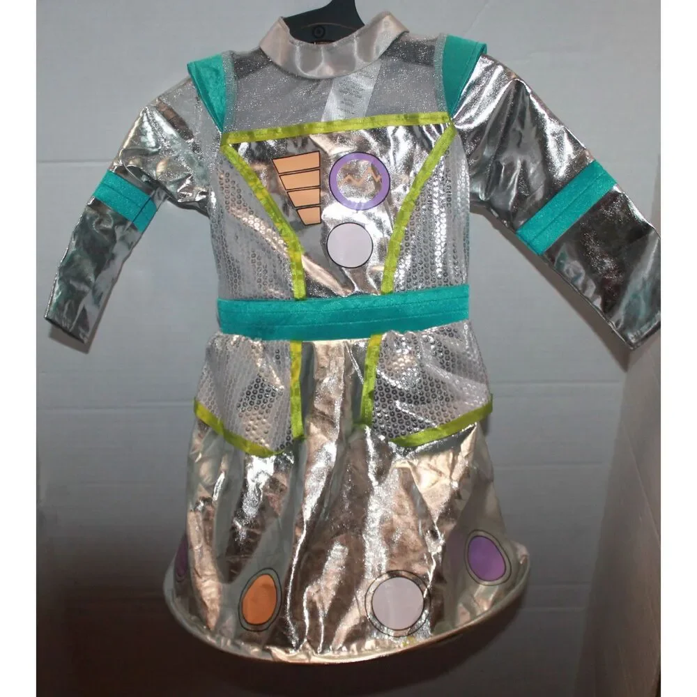 HYDE and EEK Metallic Silver Robot Hoop Dress Infant Size 12-18 Month